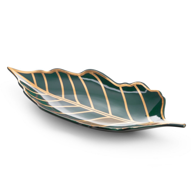 Dekoračný podnos LILI 3 01 tyrkysový / zlatý