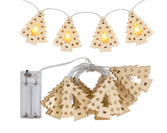 LED girlanda CD009 drevené stromčeky
