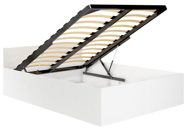 Manželská posteľ s roštom 160x200 cm, biela