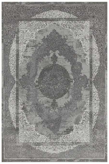 Koberec Allora Plus B826A ornament, sivý / strieborný