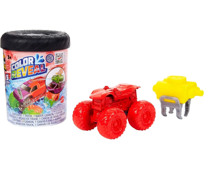 Levně Magický vůz Mattel HJF39 Hot Wheels Monster Trucks Color Reveal