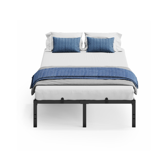 Kovová manželská posteľ 140 cm RMB154BD01