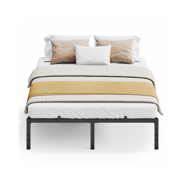 Kovová manželská posteľ 160 cm RMB155BD01