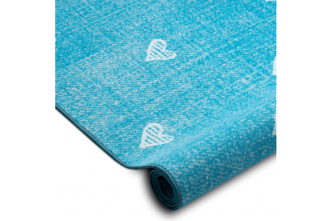 Metrážny koberec HEARTS tyrkys