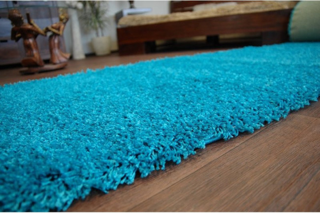 Metrážny koberec SHAGGY tyrkys