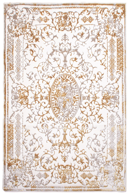 Koberec MIA C485A krémový / zlatý