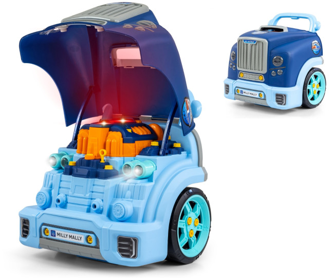 Auto s motorom N-gine modré