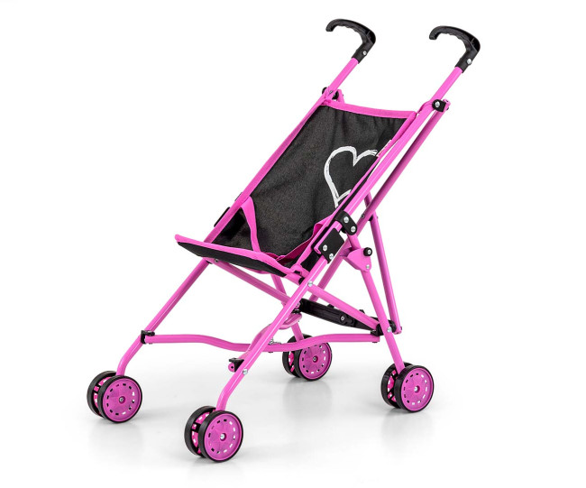 Kočík pre bábiky Julia Prestige čierny