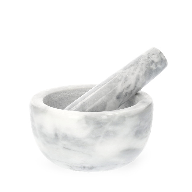 Mažiar MARBLE mramorový, sivý 812021