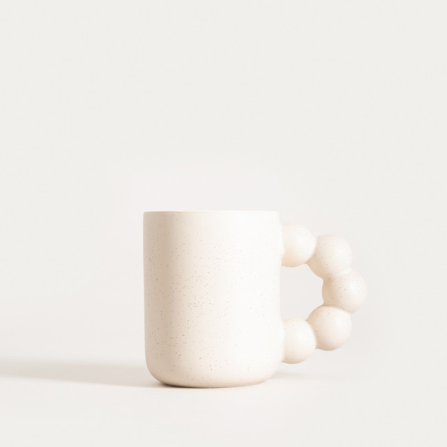 Hrnček BERO s korálkami, krémový 756788 300 ml