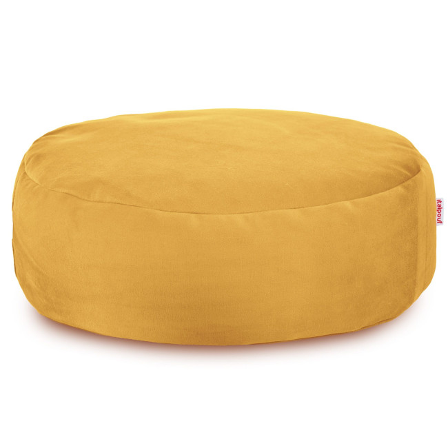 Plyšová podnožka horčičová