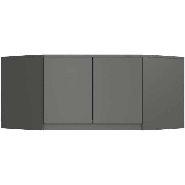 Nadstavec na rohovú skriňu S 100 grafitový / sivý