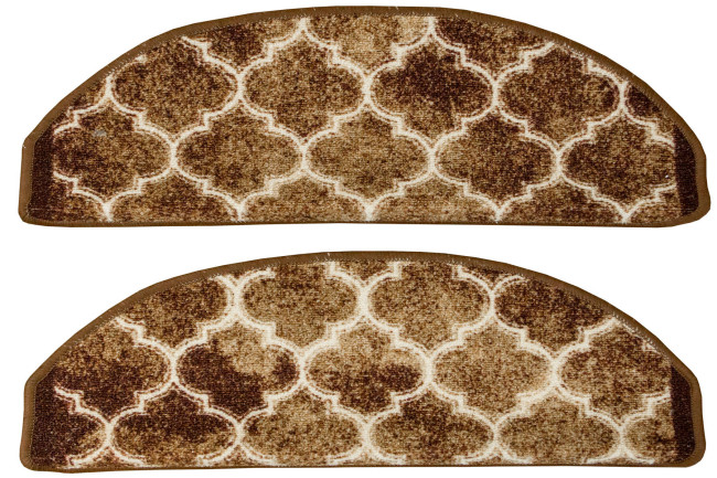 Nášľap na schody Clover 04 hnedý / béžový