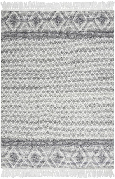 Koberec NICOLE CURTIS GEOMETRIC sivý / slonová kosť