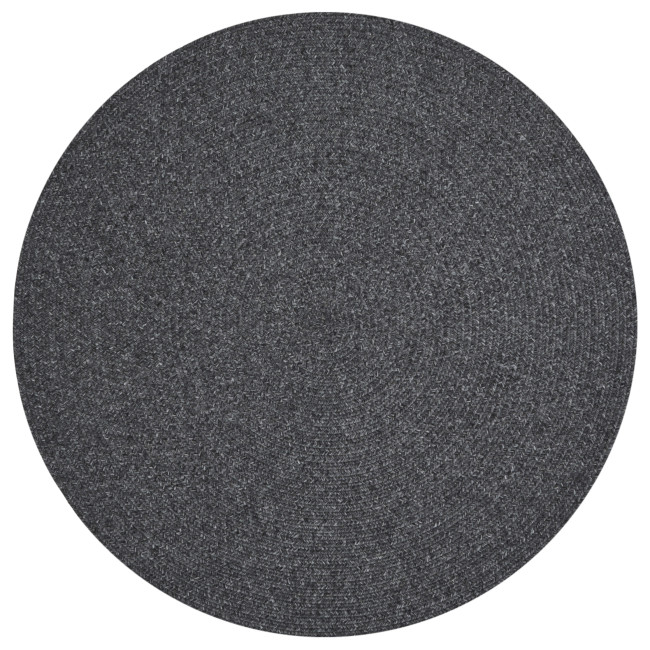 Koberec Hanse Home Braided Trenzado tmavosivý kruh