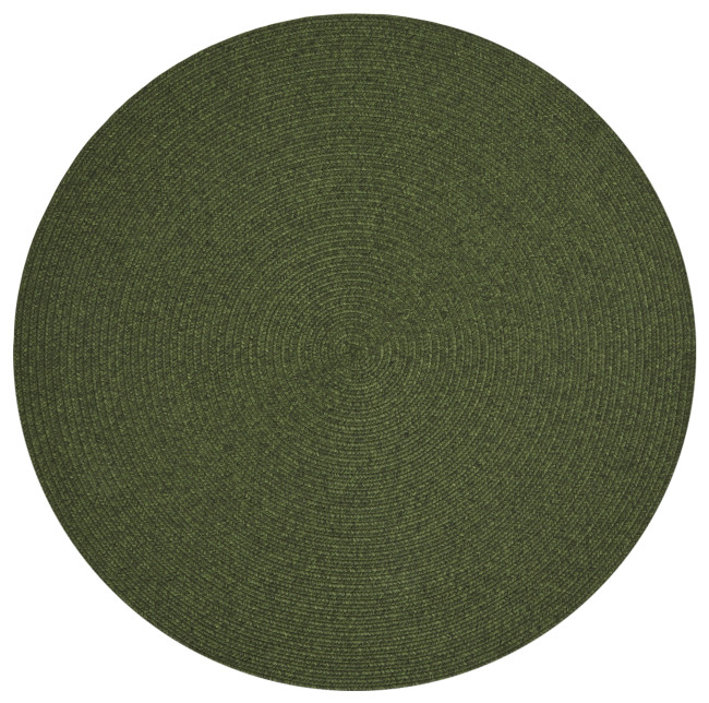 Koberec Hanse Home Braided Trenzado zelený kruh