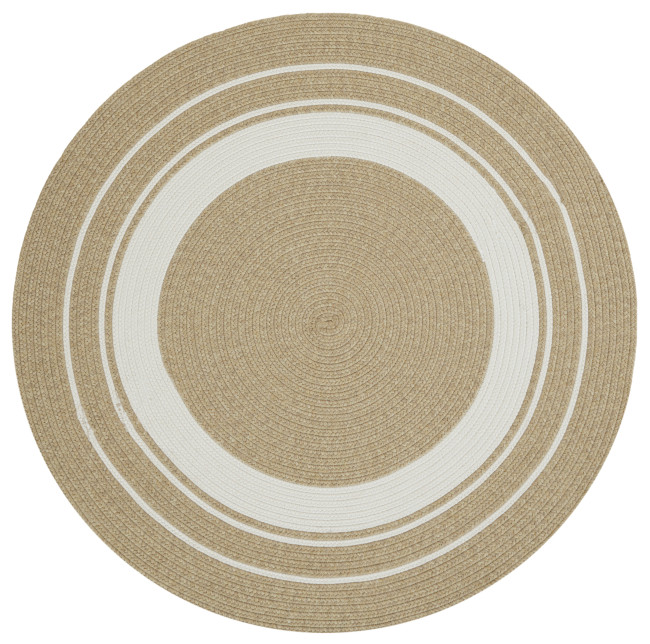 Koberec Hanse Home Braided Trenzado krémový / béžový kruh