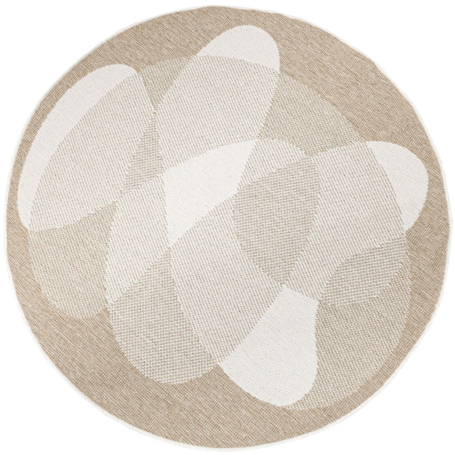 Obojstranný koberec Brussels 205835/10820 béžový / krémový kruh