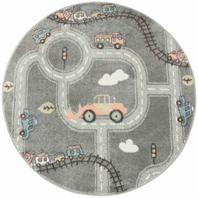 Detský koberec Lima C511A sivý / krémový