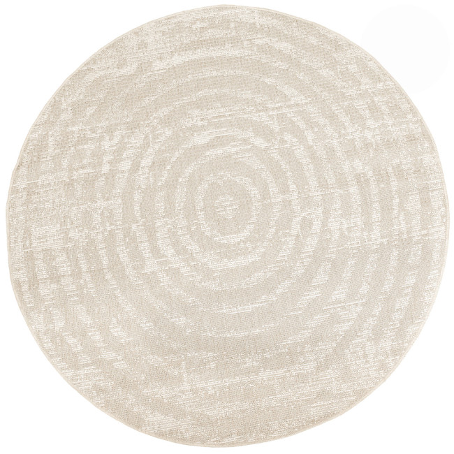 Koberec šnúrkový Haga 04787A krémový / béžový kruh