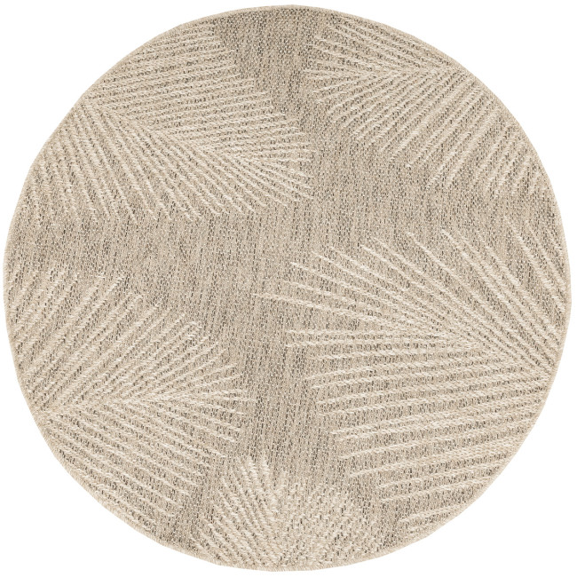 Koberec Patio 5028/170 béžový / hnedý kruh