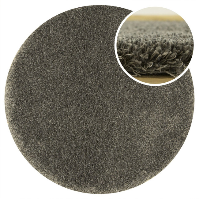 Okruhlý koberec Home Hill 77 grafitový