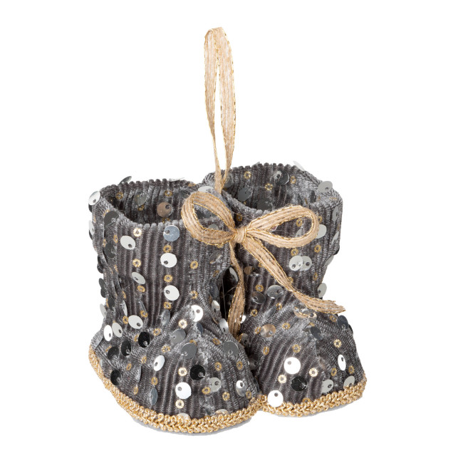 Vianočná ozdoba 319C strieborná (12 ks)