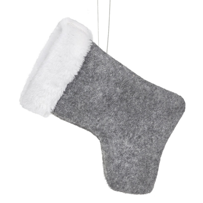 Vianočná ozdoba PLUSH oceľová (6 ks)