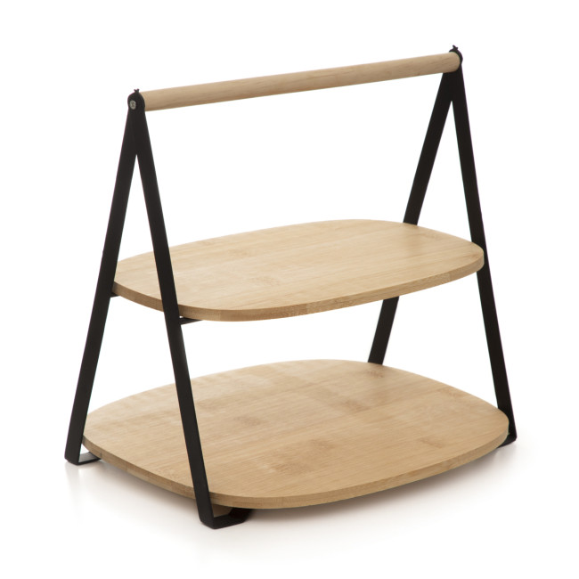 Dvojposchodový podnos BAMBOU bambusový 893785