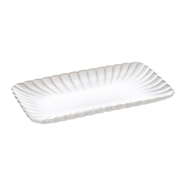 Dekoratívny podnos AVRIL krémový