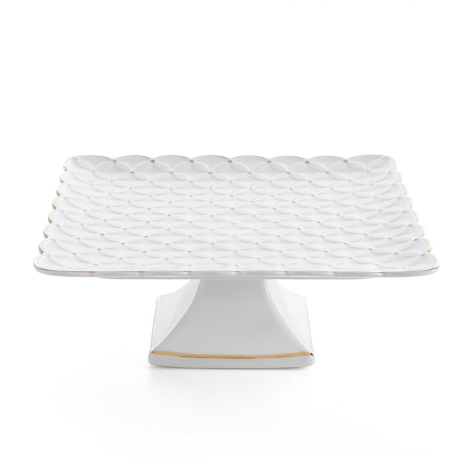 Dekoračný podnos BELIA 06 krémový / zlatý