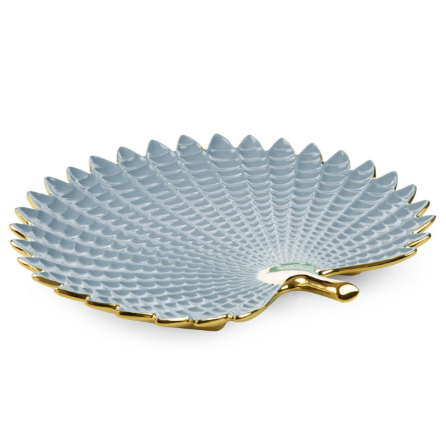 Dekoračný podnos HIRAL 3 03 modrý / zlatý