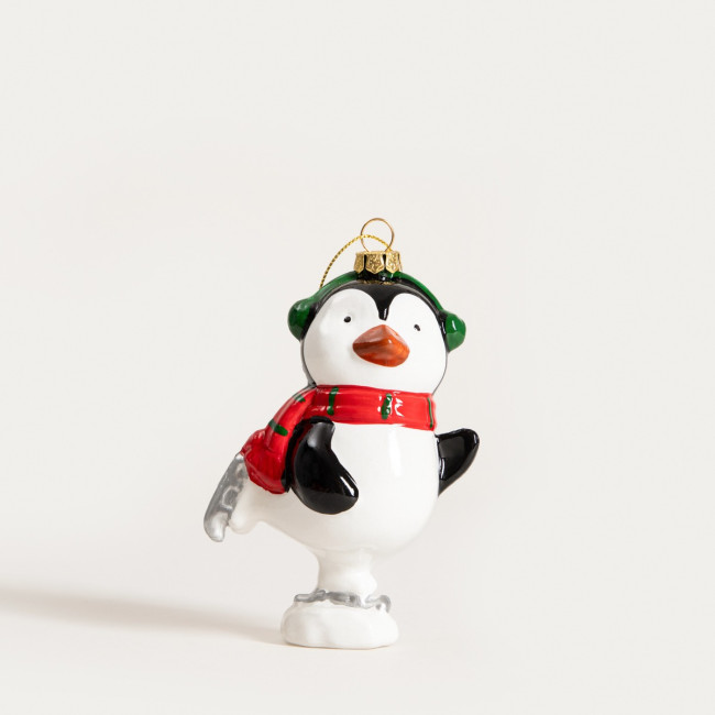 Závesná vianočná dekorácia EVI RED tučniak 753732