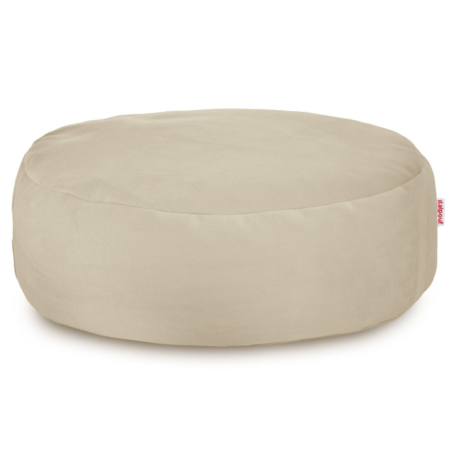 Plyšová podnožka perlová