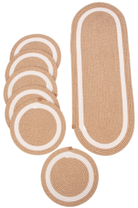 Podložka pod tanier ARA béžová / krémová (7 ks)