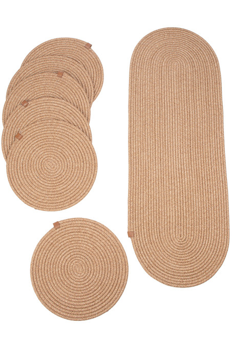 Podložka pod tanier AURA béžová (7 ks)