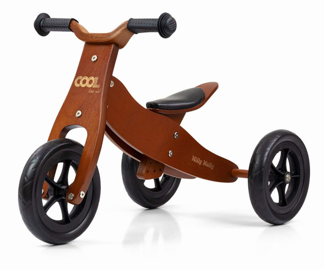 Odrážadlo 2v1 Cool tmavé / naturálne