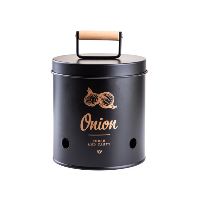 Nádoba YENNIS na cibuľu, čierna 703805