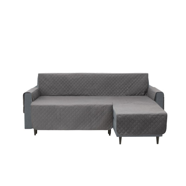 Poťah na rohovú sedačku pravý PARIS sivý, 240 cm