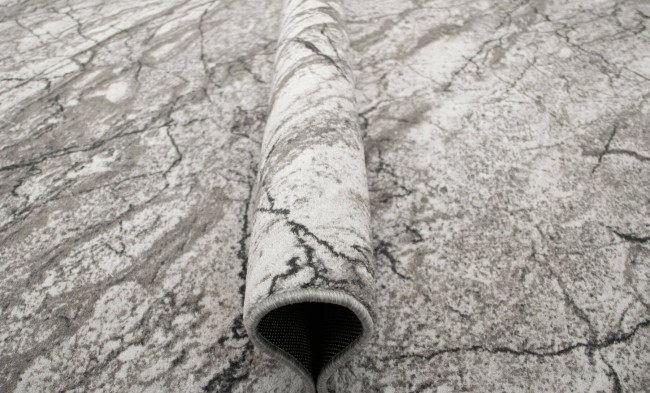 Metrážny koberec Aqua Marble 19 mramor sivý