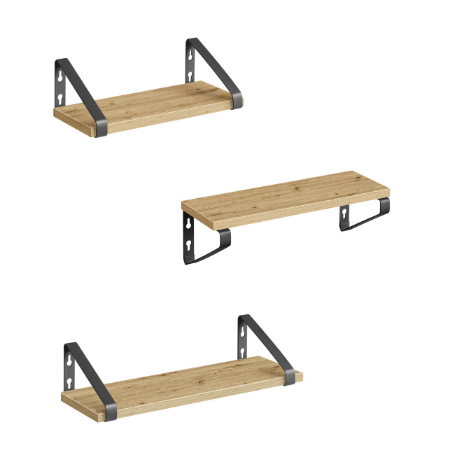 Sada troch nástenných políc LWS033B88