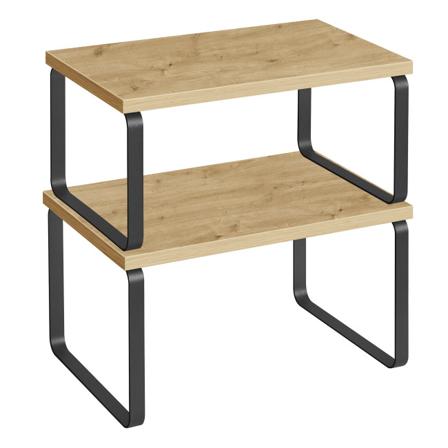 Levně Set stohovatelných poliček KCS02B88 dub artisan (2 ks)