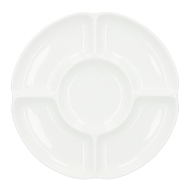 Servírovací tanier AURO biely ALL 991039