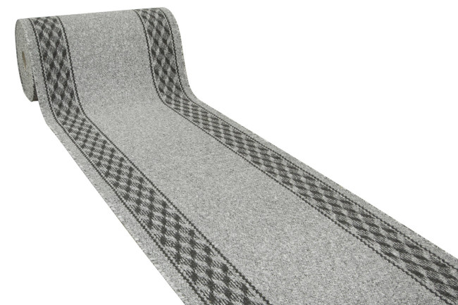 Protišmykový behúň Diamond 4023 - svetlo sivý