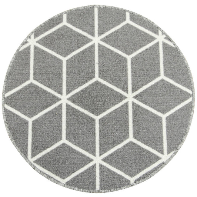 Protišmykový koberec Cubes 19 svetlosivý