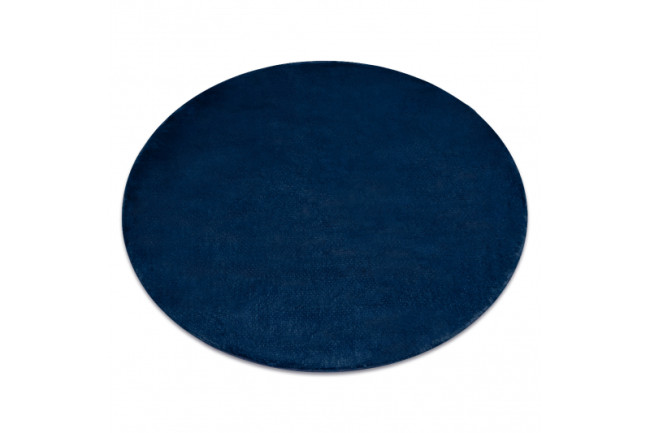 Levně Protiskluzový koberec POSH kruh Shaggy navy granát, plyš