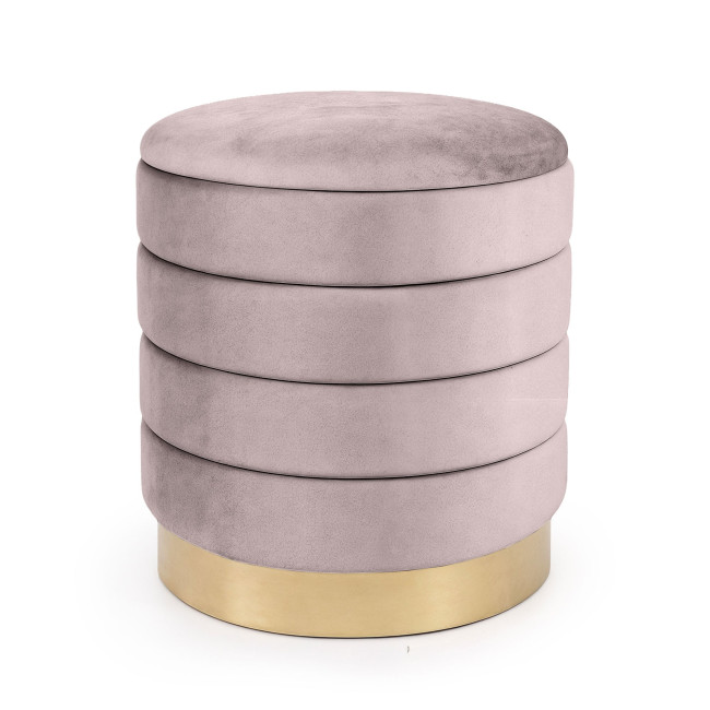 Taburetka LUNA pudrovo ružová