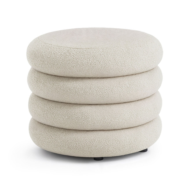 Taburetka MOLLIS krémovo biela