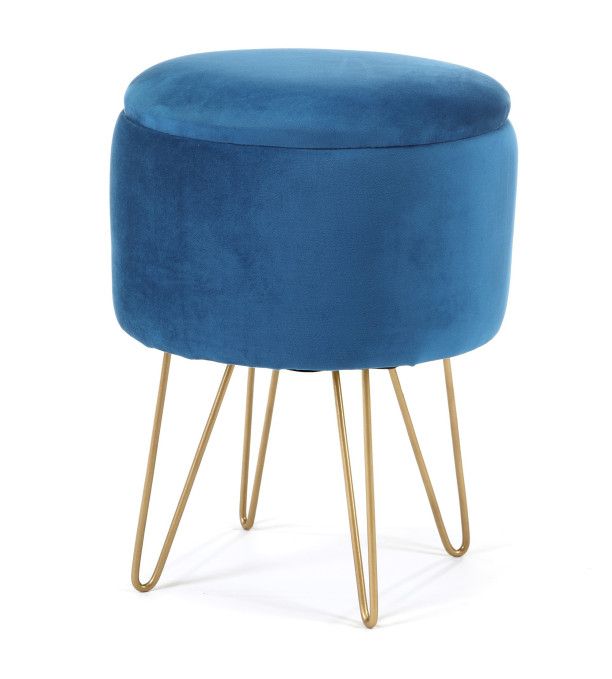 Úložná taburetka LILI modrá