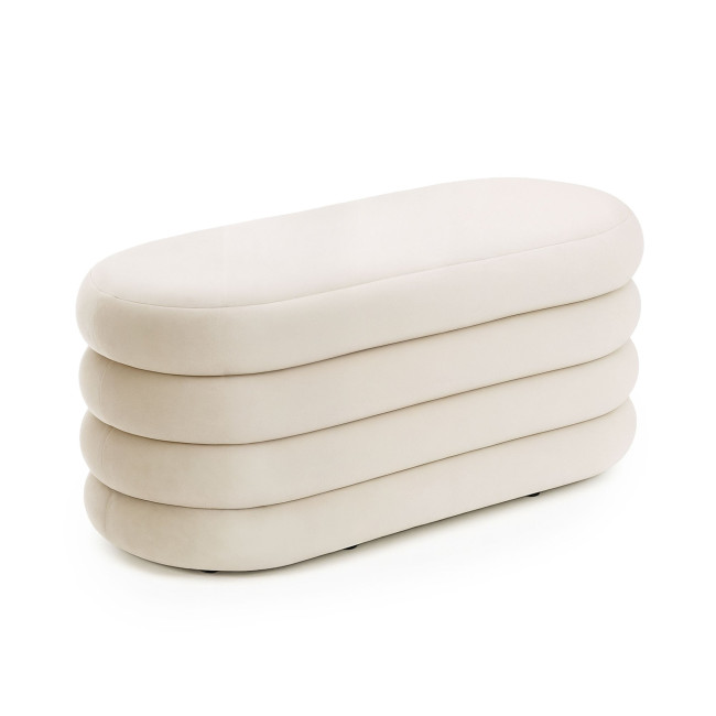 Taburetka PUFFO krémová